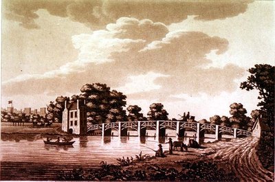 South East View of Datchet Bridge, illustration from 