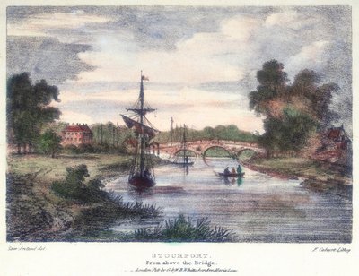 Stourport-on-Severn, Worcestershire, from Above the Bridge, c1795 by Samuel Ireland