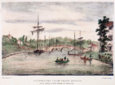 Stourport-on-Severn, Worcestershire, from Below the Bridge by Samuel Ireland