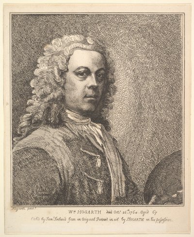 William Hogarth, Self-Portrait by Samuel Ireland
