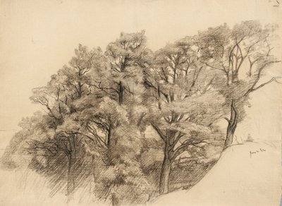 Landscape with trees by Samuel Isham