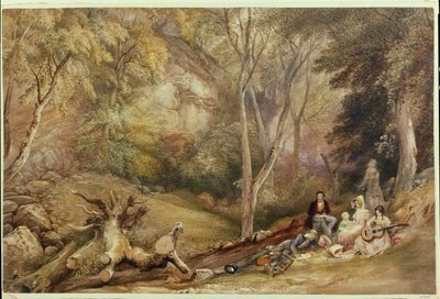 A Sketching Party in Leigh Woods by Samuel Jackson