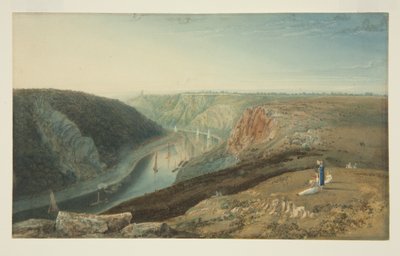 The Avon Gorge from Near Clifton Observatory, c.1825 by Samuel Jackson