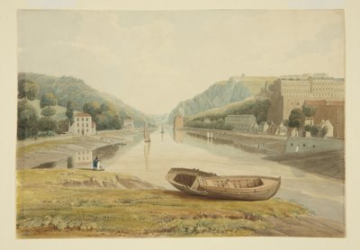 View down the Avon with Hotwells and Clifton, c.1825 by Samuel Jackson