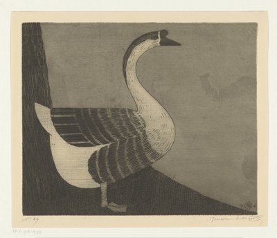 Knob Goose by Samuel Jessurun de Mesquita (signed by artist)