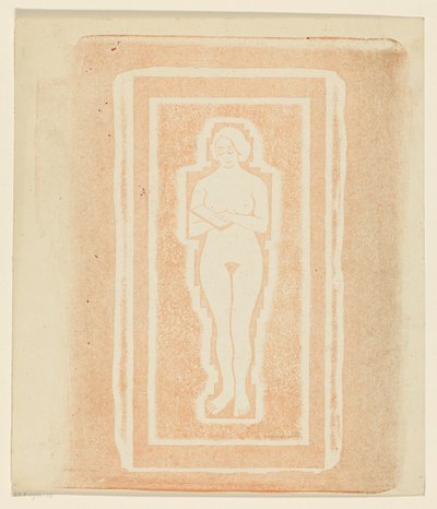 Nude with Book or Stone Tablet in Hand by Samuel Jessurun de Mesquita (signed by artist)