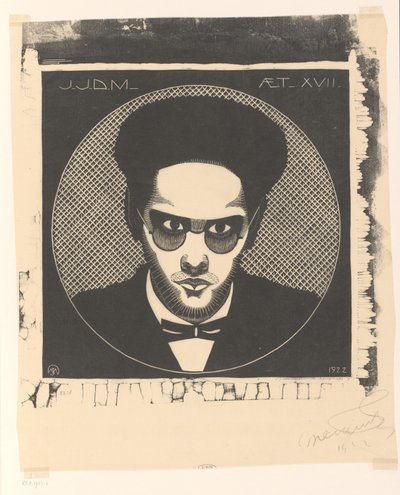 Portrait of Jaap Jessurun de Mesquita by Samuel Jessurun de Mesquita (signed by artist)