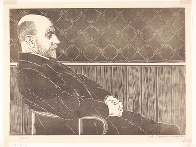Portrait of Maurits van der Valk by Samuel Jessurun de Mesquita (signed by artist)