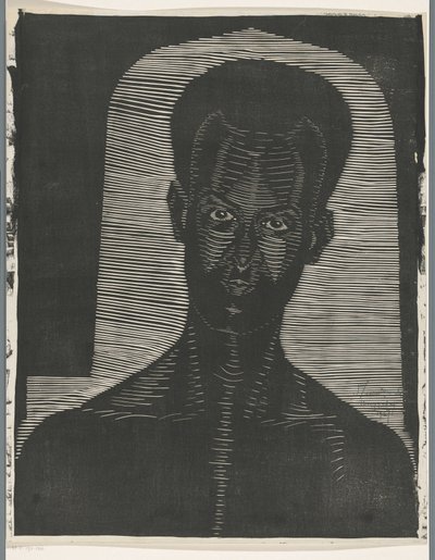 Portrait of an Unknown Man by Samuel Jessurun de Mesquita (signed by artist)