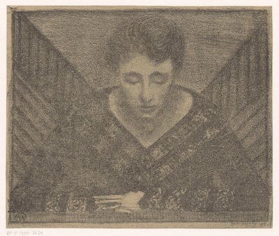 Woman with V-Neck by Samuel Jessurun de Mesquita (signed by artist)