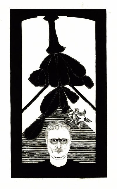 Self-portrait with an Easter cactus, ca 1927 by Samuel Jessurun de Mesquita