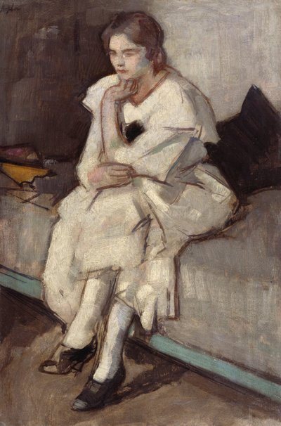 Girl in White Dress by Samuel John Peploe