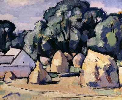 Laggan farm buildings near Dalbeattie by Samuel John Peploe