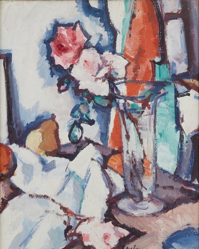 Still Life of Roses and Pear by Samuel John Peploe