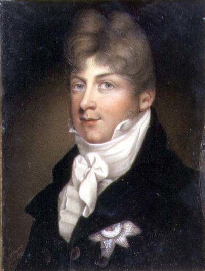 Portrait Miniature of Augustus, Duke of Sussex by Samuel John Stump