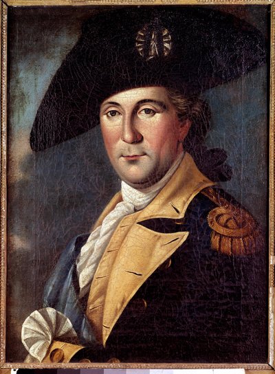 Portrait of George Washington (1732-1789) (Painting by Samuel King) by Samuel King