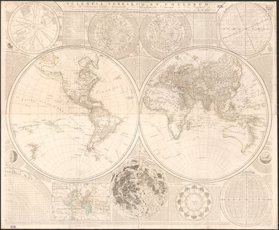 Scientia Terrarum et Coelorum: Or, the Heavens and Earth Astronomically and Geographically Delineated and Displayed by Samuel; Kitchin Dunn