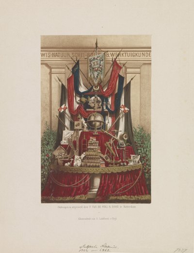 Trophy as Decoration for the Celebration of the Twentieth Anniversary of the Delft Academy, 1862 by Samuel Lankhout