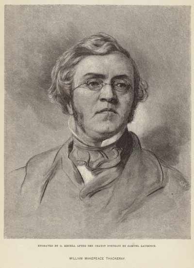 Portrait of William Makepeace Thackeray by Samuel Laurence