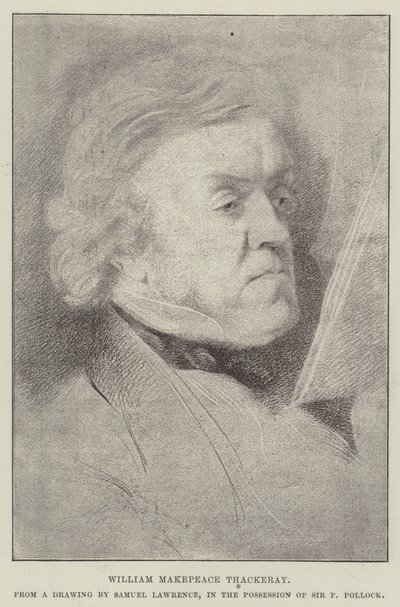 William Makepeace Thackeray by Samuel Lawrence