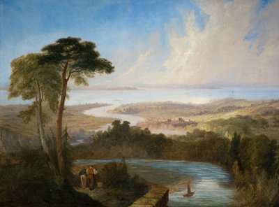 Panoramic View of the Severn Estuary by Samuel Lines