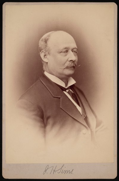Portrait of J.H. Sims, Between 1876 and 1880 by Samuel Montague Fassett
