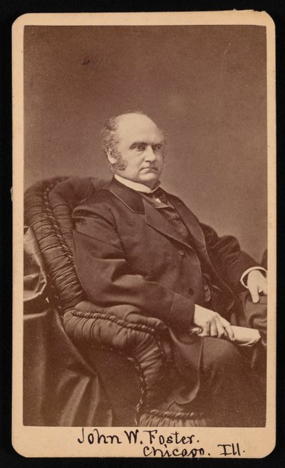 Portrait of John Wells Foster, 1815-1873, Between 1872 and 1873 by Samuel Montague Fassett