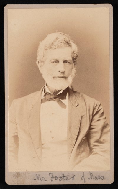 Portrait of Mr. Foster of Massachusetts, Between 1876 and 1880 by Samuel Montague Fassett