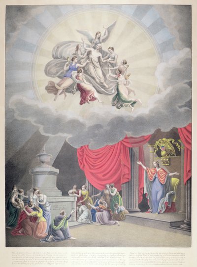 The Apotheosis of Washington, engraved by H. Weishaupt by Samuel Moore