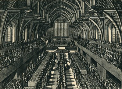 The Coronation Dinner of James II in Westminster Hall by Samuel Moore