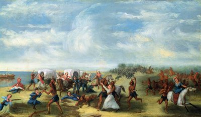 The Fort Dearborn Massacre on the 15th August, 1812 by Samuel Page