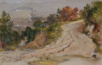 A Mountain Road in Italy by Samuel Palmer