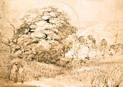 A Path Through a Cornfield, c.1832-33 by Samuel Palmer