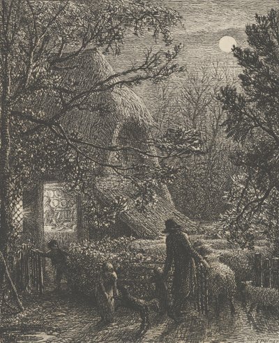 Christmas, or Folding the Last Sheep by Samuel Palmer