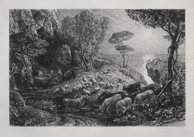 Moeris and Galatea by Samuel Palmer