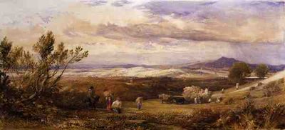 The Cornfield, Cloudy Morning by Samuel Palmer