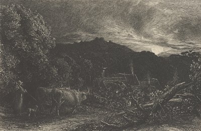 The Weary Ploughman, or The Herdsman, or Tardus Bubulcus, begun 1858 by Samuel Palmer