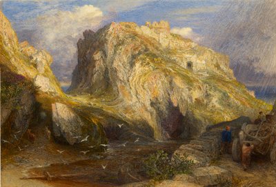 Tintagel Castle: Approaching Rain by Samuel Palmer