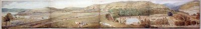 Sketch for a Panorama - The Town of Largs, Ayrshire, July 1856 by Samuel Parlber