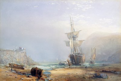 A Hazy Morning on the Coast of Devon, 1853 by Samuel Phillips Jackson