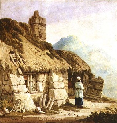 A Dartmoor Cottage by Samuel Prout