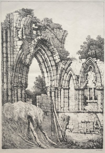 At York, Ruins by Samuel Prout