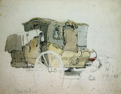 An Ornamental Coach by Samuel Prout