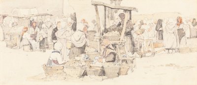 An Outdoor Market by Samuel Prout