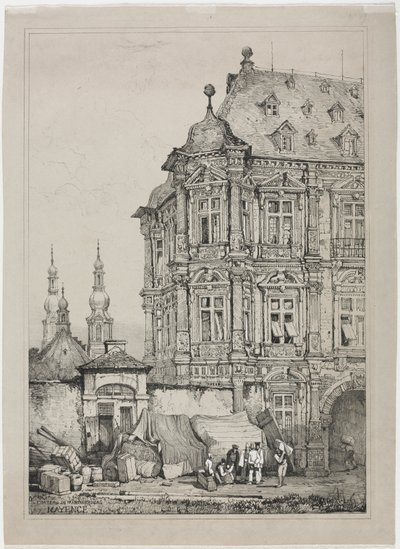 Castle of Martinsburg, Mainz, Germany by Samuel Prout