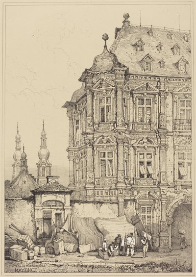 Chateau de Martinsbourg, Mainz by Samuel Prout
