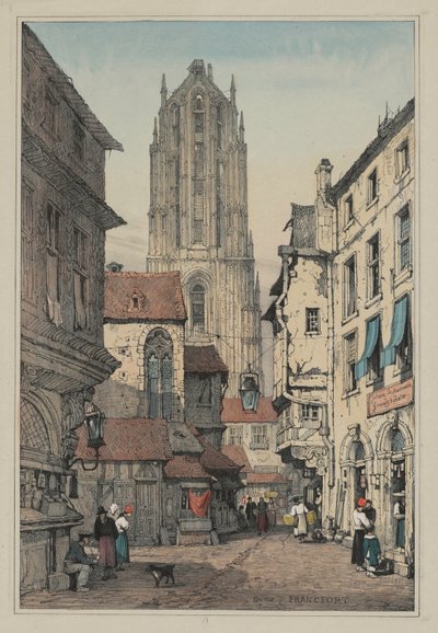 Facsimiles of Sketches Made in Flanders and Germany: Dome, Frankfurt, c. 1833 by Samuel Prout