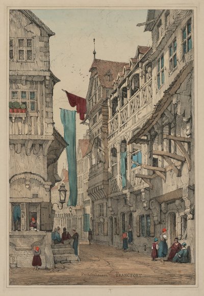 Facsimiles of Sketches Made in Flanders and Germany: Sachsenhausen, Frankfurt by Samuel Prout