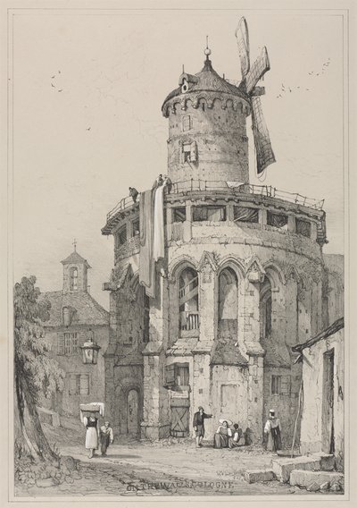 Facsimiles of Sketches Made in Flanders and Germany: On the Walls, Cologne by Samuel Prout