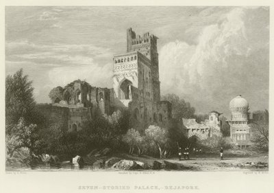 Seven-Storied Palace in Bejapore by Samuel Prout